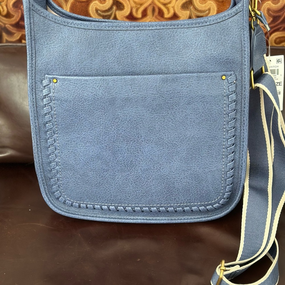 Blue Women’s faux leather Crossbody Bag
